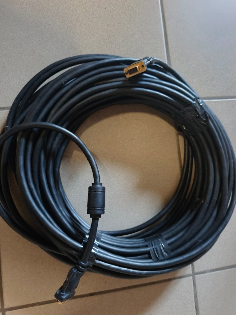 Av monitor kabel 25m, TV, Hi-fi & Vidéo, Câbles audio & Câbles de télévision, Enlèvement, Comme neuf, 10 mètres ou plus, Autres câbles