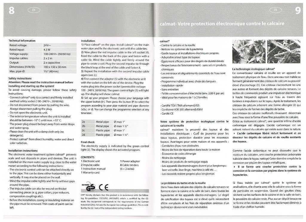 Anti calcaire électronique., Enlèvement, Neuf, Autres types