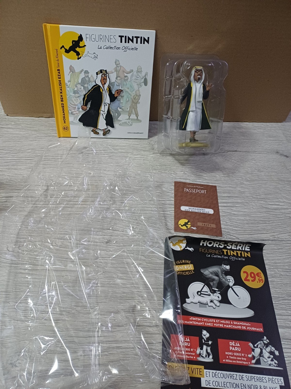 Figurine Mohammed Ben Kalish Ezab 62 Tintin, Enlèvement ou Envoi, Tintin, Comme neuf, Statue ou Figurine