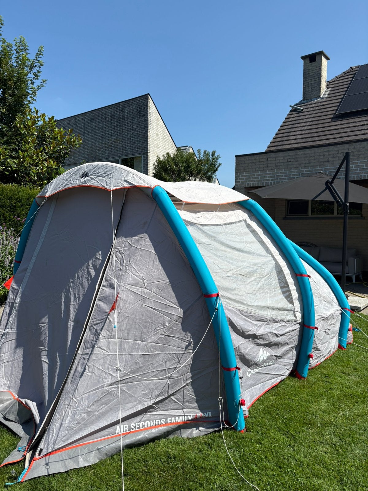 Quechua Air Seconds Family 4.1 XL – Zo goed als nieuw, Caravanes & Camping, Enlèvement, Comme neuf, Jusqu'à 4