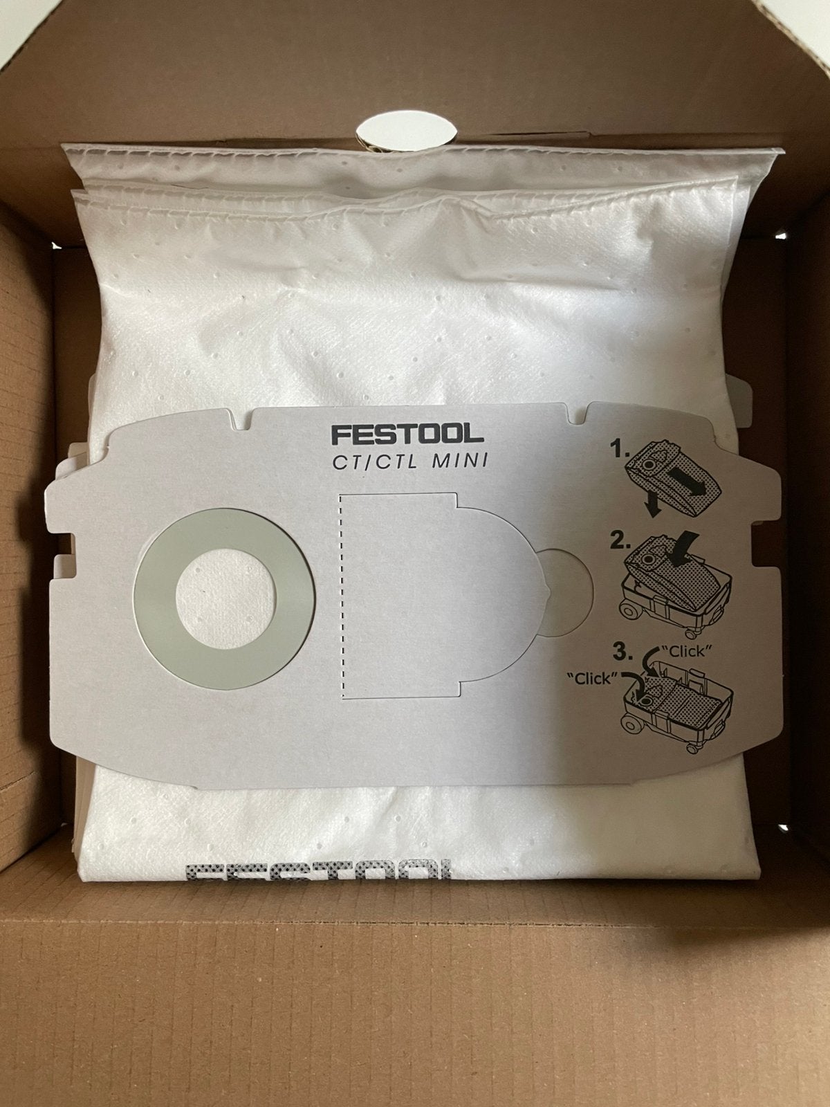 Festool stofzuigzakken CT-mini 5 stuks, Elektronische apparatuur, Stofzuigers, Stofzak, Nieuw, Ophalen of Verzenden, Steelstofzuiger