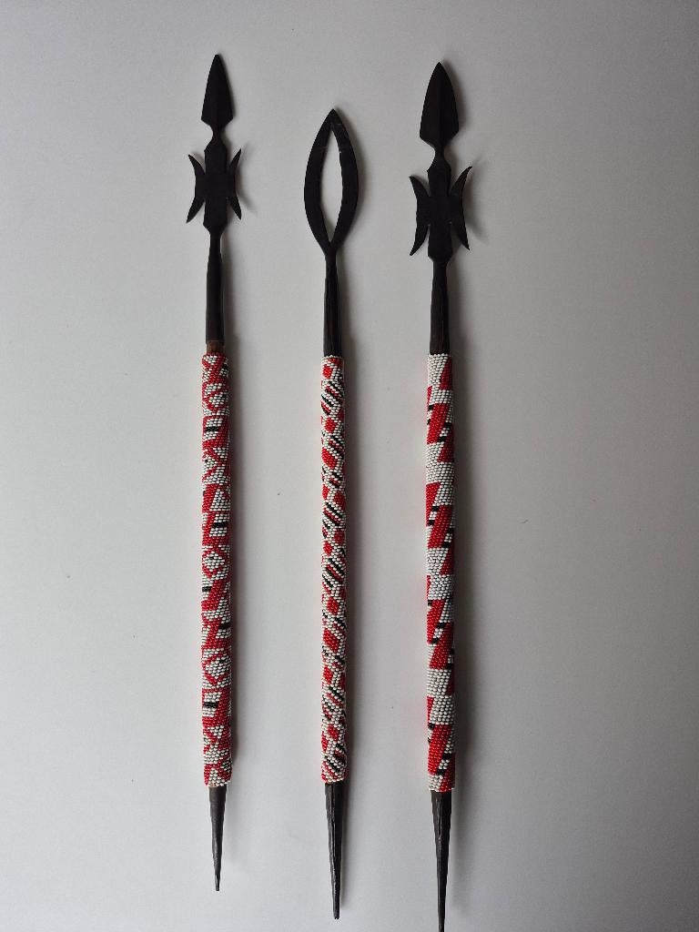 Afrikaanse decoratieve speren, Antiek en Kunst, Ophalen