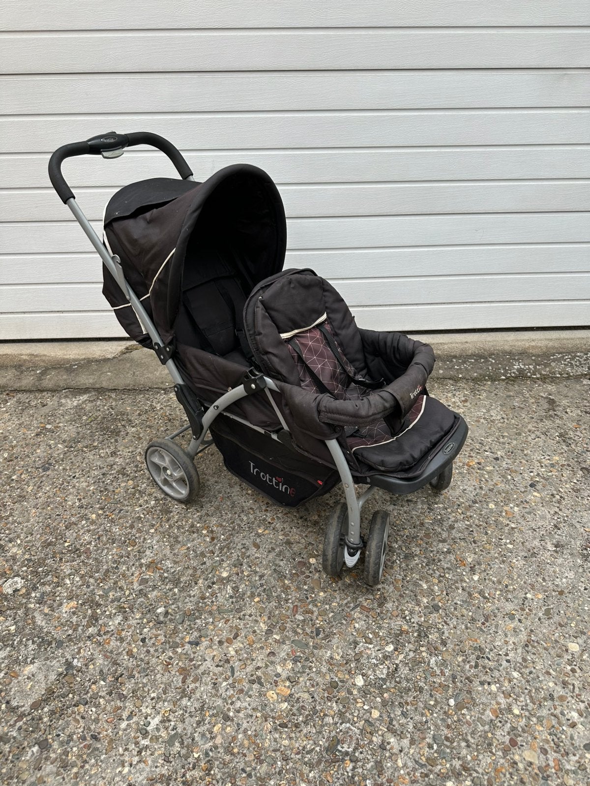 Opvouwbare kinderwagen/buggy voor 2 kinderen, Ophalen, Gebruikt, Overige merken, Duomodel