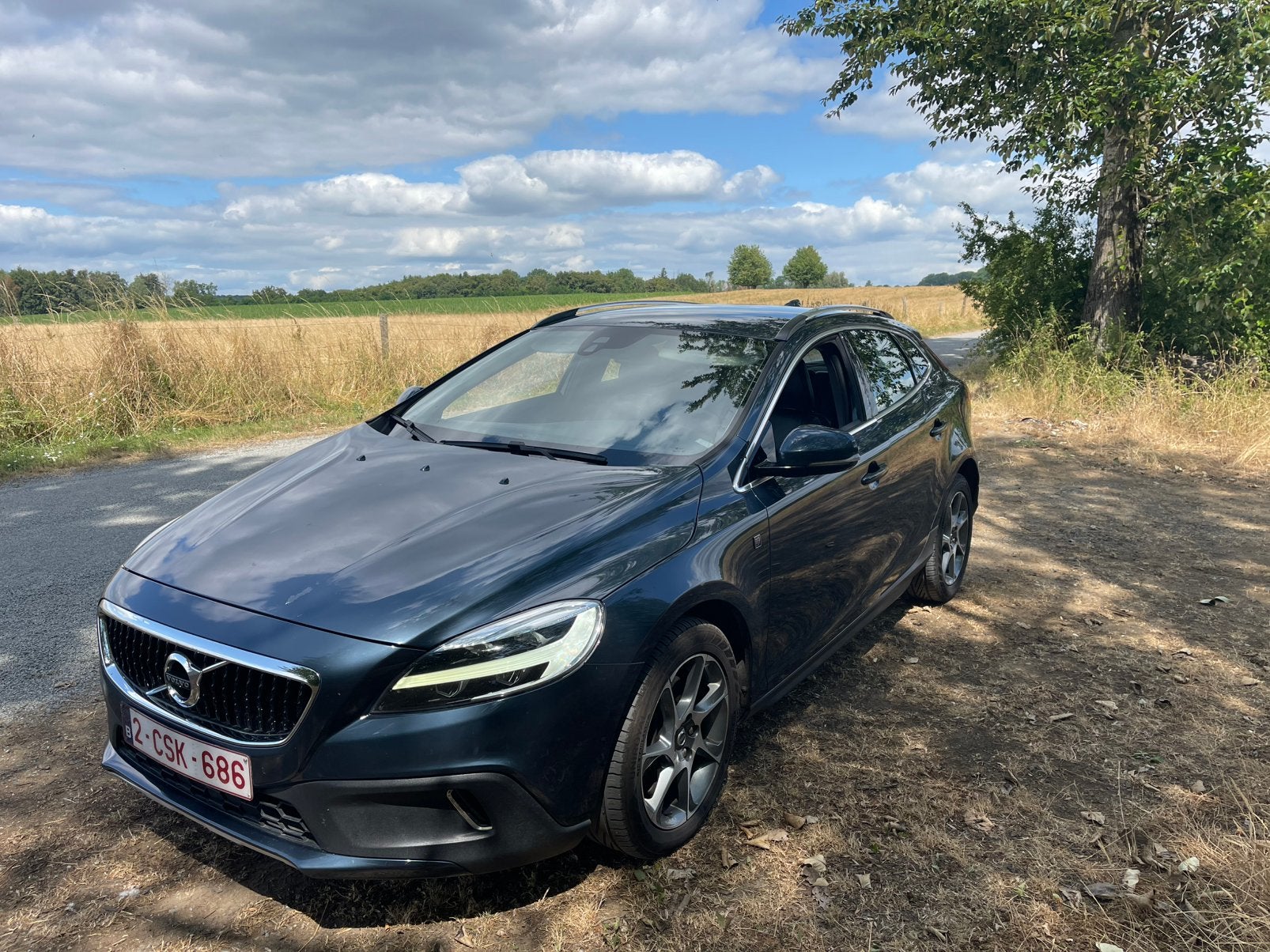 Volvo V40 Cross Country, Auto's, Volvo, Zwart, Zwart, Leder, Diesel