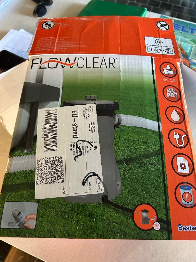 Bestway Cartridge Filterpomp - 2.006 ltr/hr, Jardin & Terrasse, Accessoires de piscine, Neuf, Pompe, Enlèvement