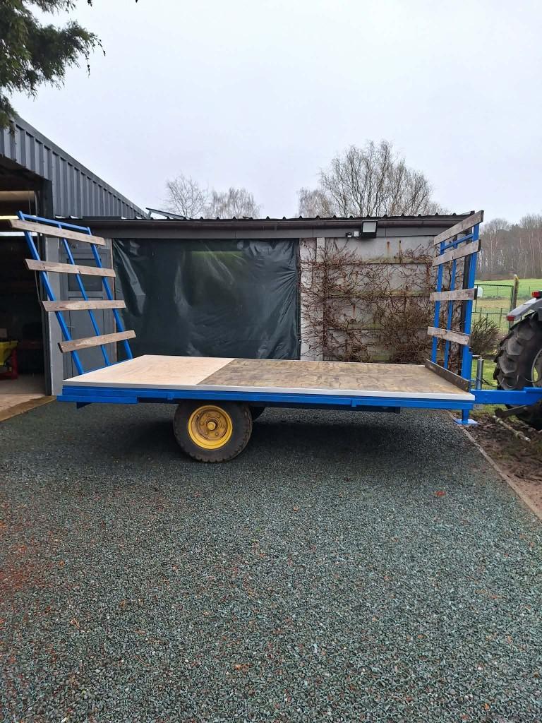 platte wagen, hooiwagen, strowagen, Ophalen, Akkerbouw, Transport