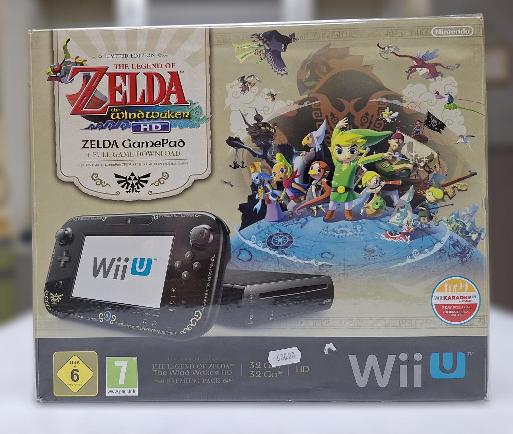 Wii U - Edition Limité - Zelda Windwaker, Enlèvement, Neuf, Sans contrôleur, Avec jeux