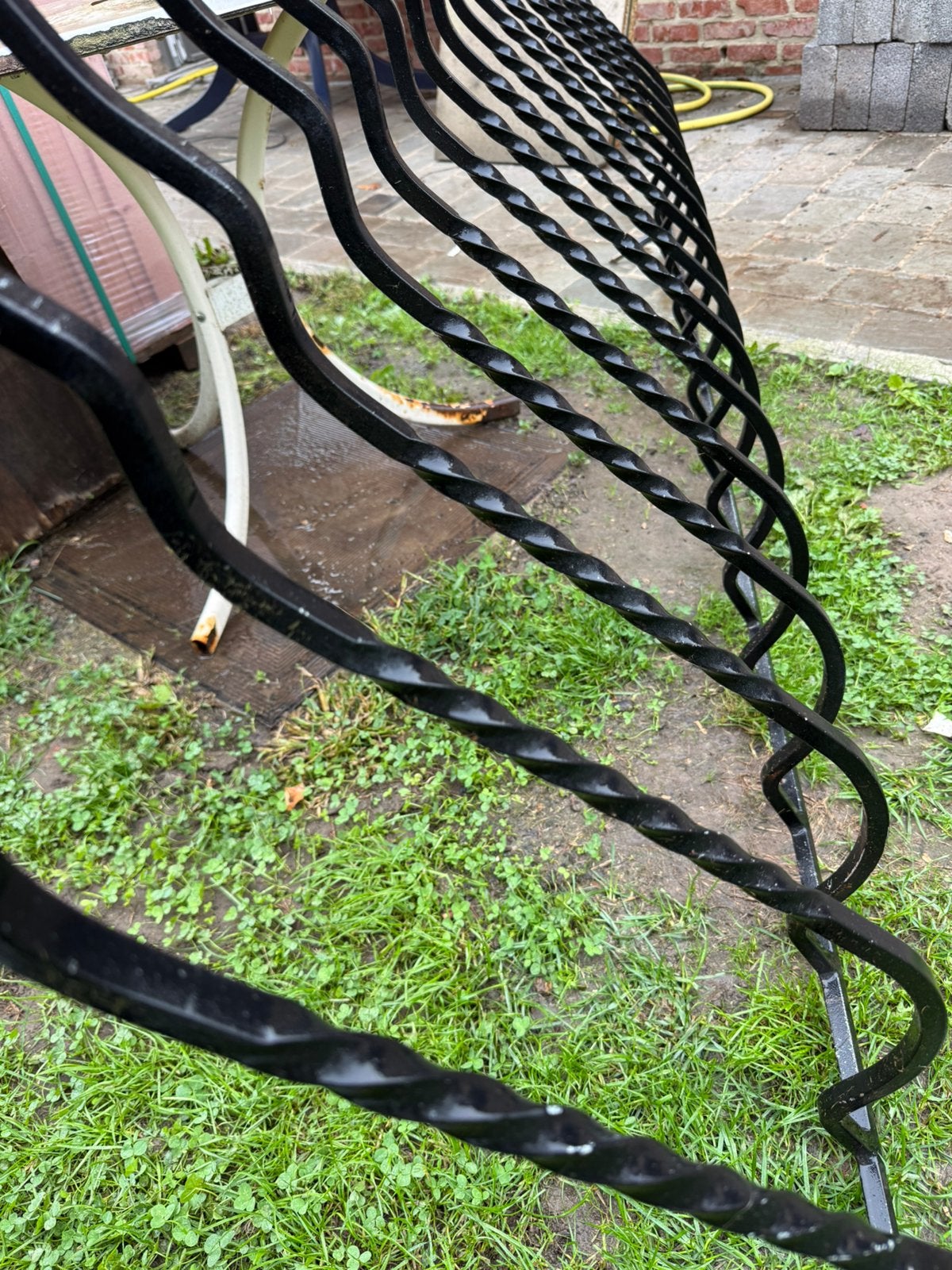 Smeedijzeren balustrade / railing te koop, Ophalen, Zo goed als nieuw