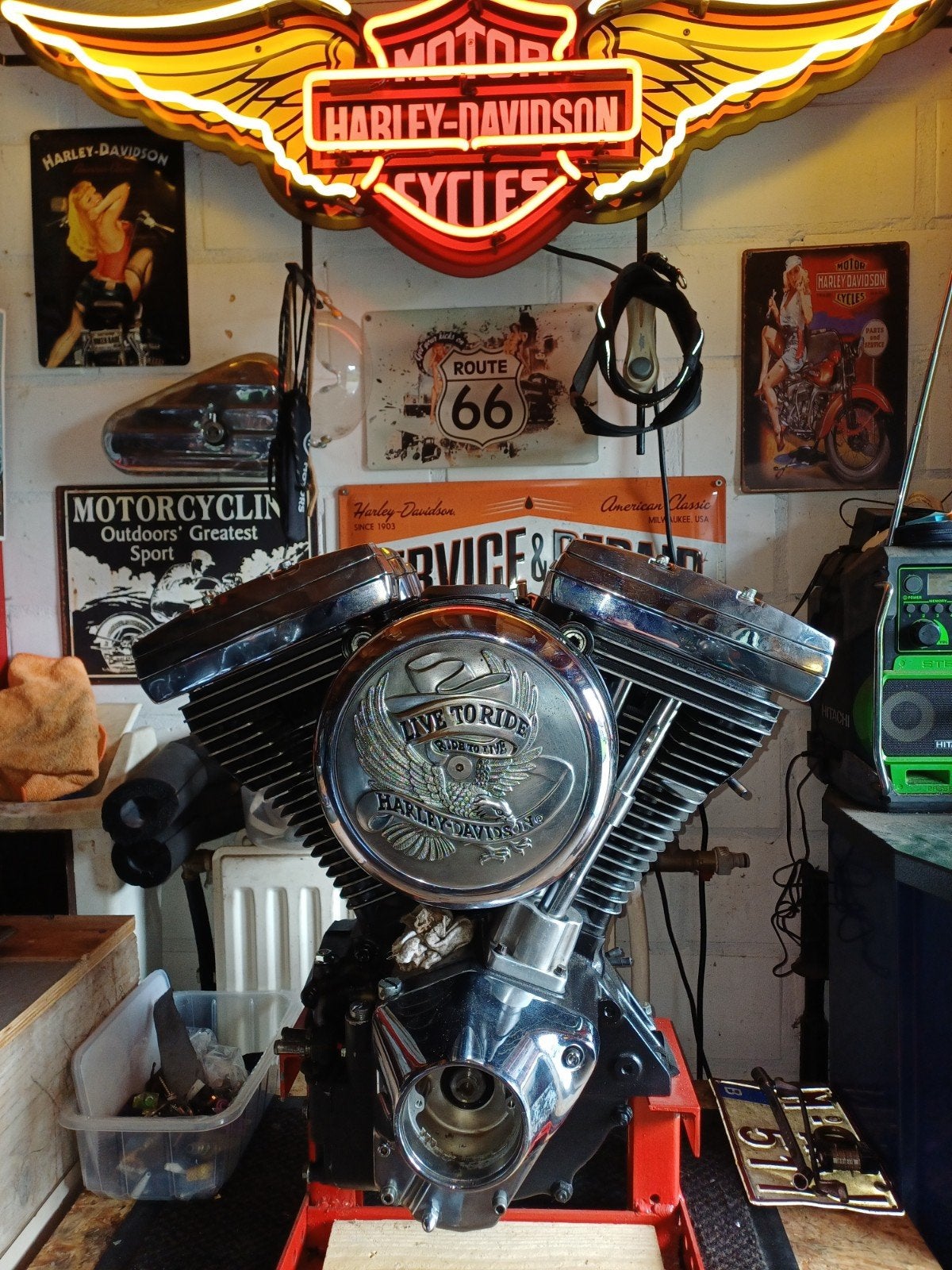 te koop harley moter evo 1992, Motos, Enlèvement