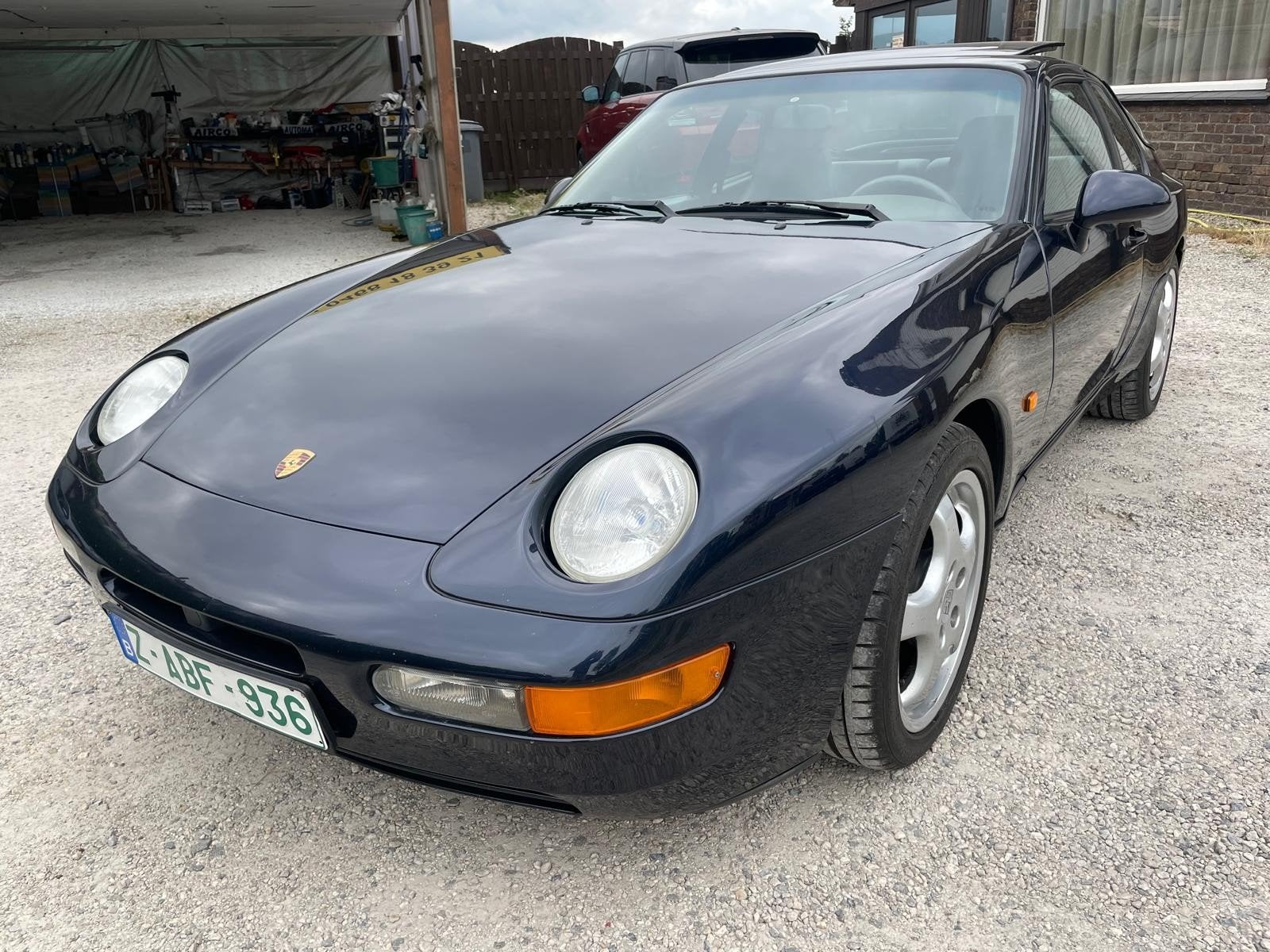 Porsche 968 Coupé Targadak 3.0i 6vit 4pl F.Opt. Oldtimer+OHB, Auto's, 4 zetels, Blauw, Leder, Bedrijf