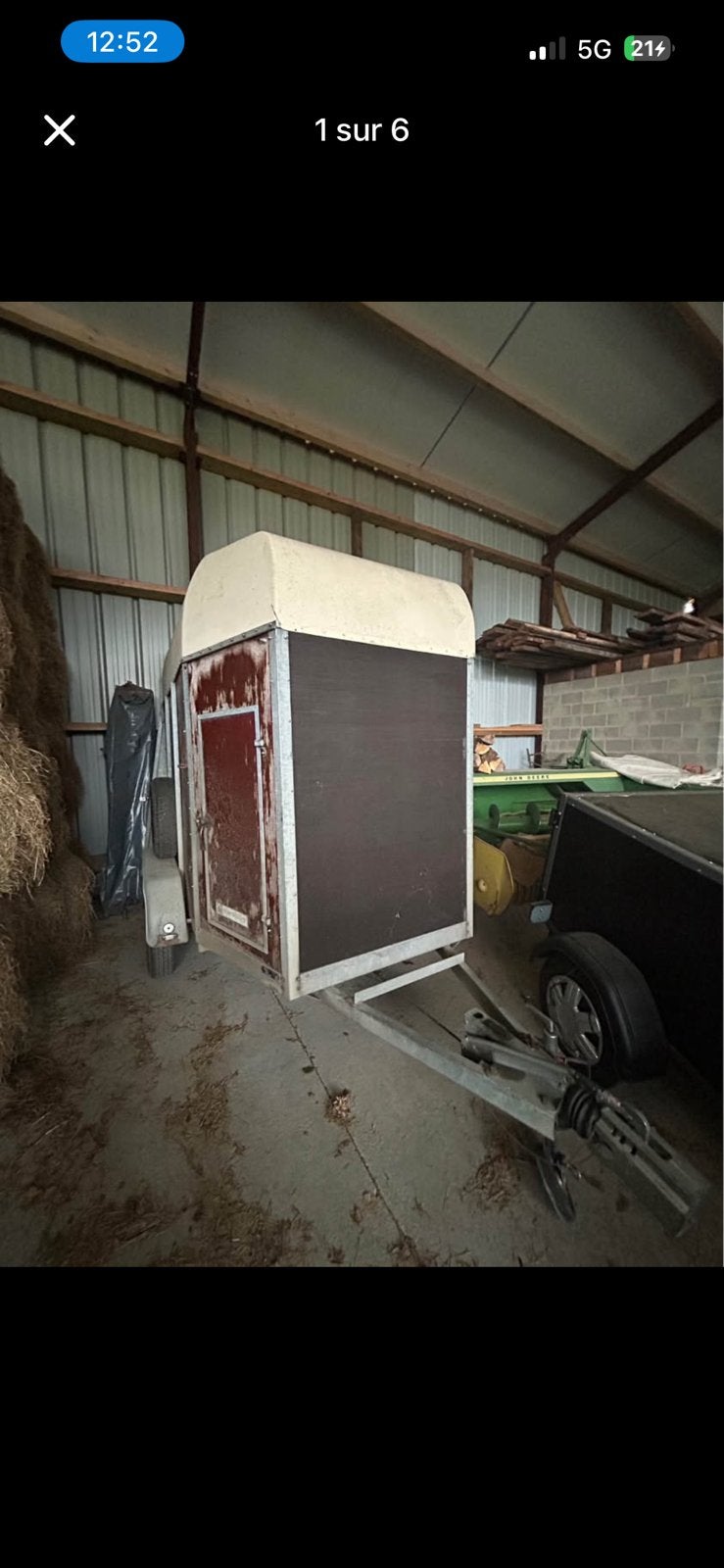 Van à chevaux, Animaux & Accessoires, Enlèvement ou Envoi, Comme neuf