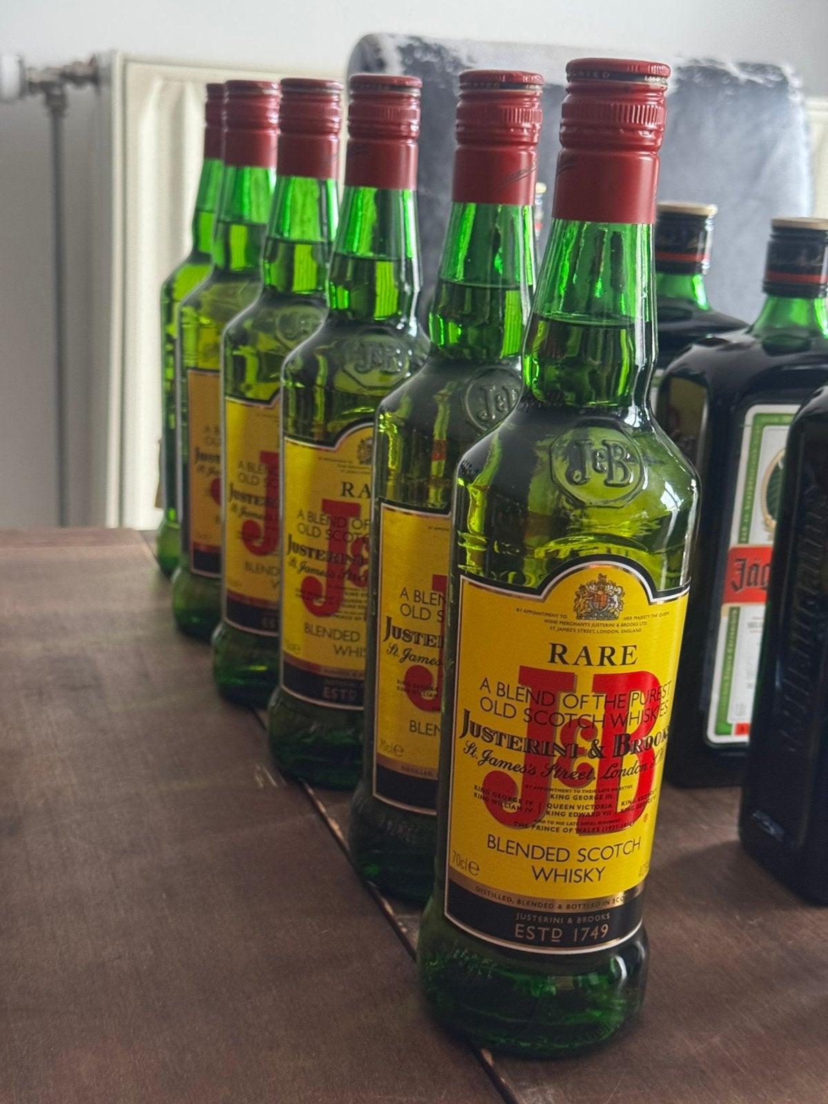 6 flessen J&B whisky, Verzamelen, Ophalen of Verzenden, Nieuw, Overige typen, Vol