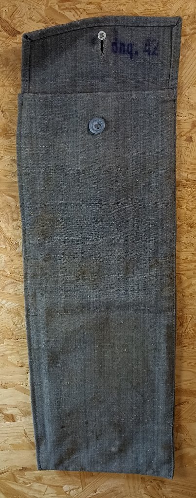 Pochette Allemande accessoires de tente Zeltbahn dnq 42 ww2, Verzenden, Landmacht, Overige typen
