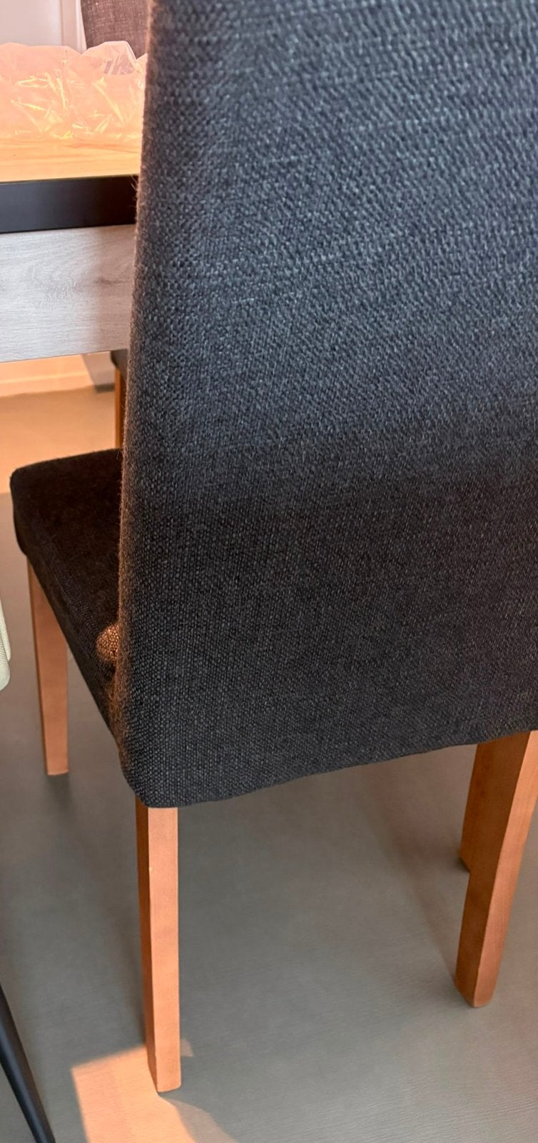 4 moderne eetkamerstoelen Scandinavische stijl, Huis en Inrichting, Ophalen, Minder dan 50 cm, Gebruikt, Scandinavisch