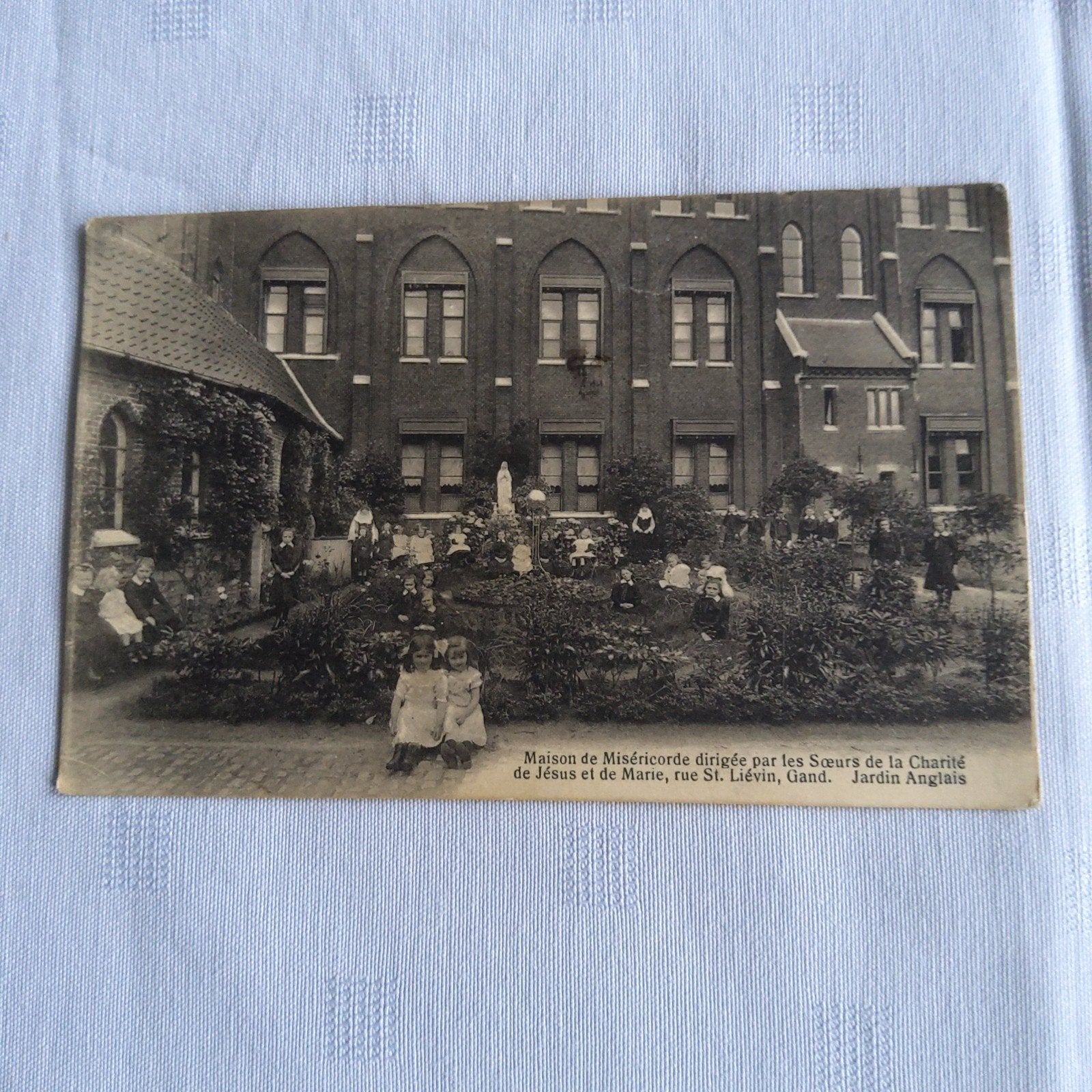 Gent: Antieke prentkaart: Maison de Meséricorde- ca 1900., Ophalen of Verzenden, Voor 1920, Oost-Vlaanderen