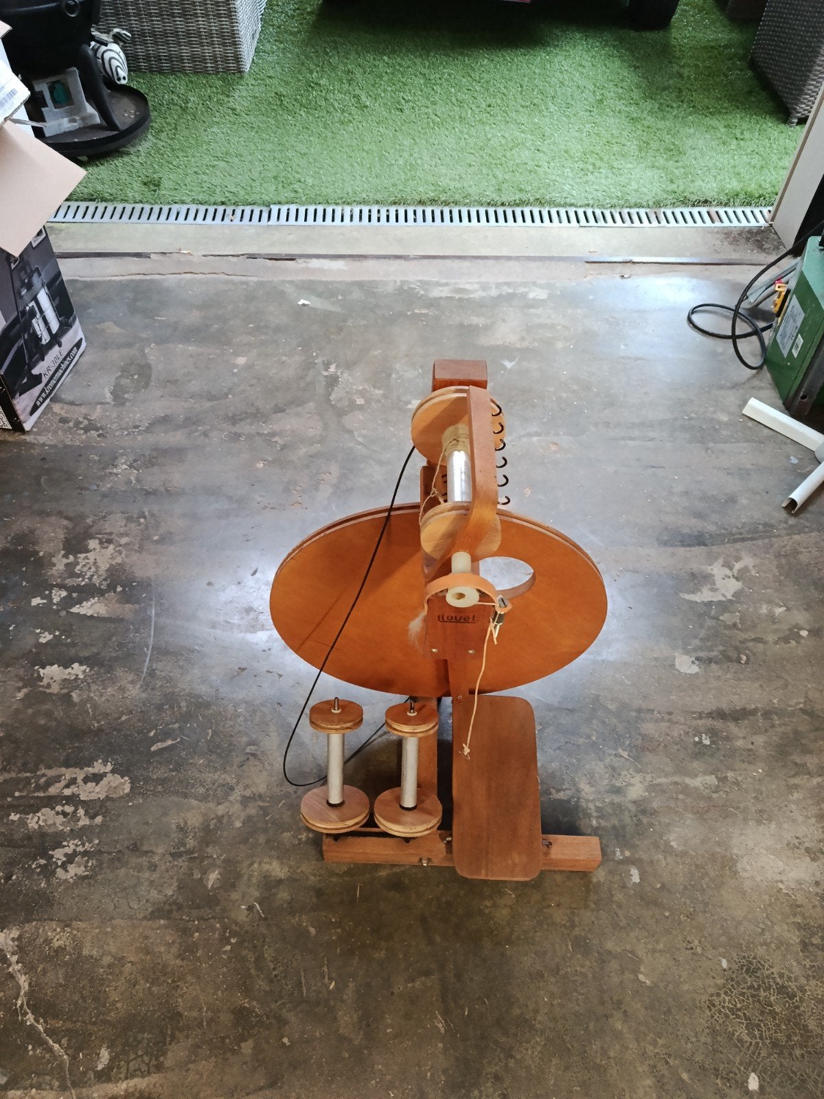 Louet spinnewiel, Enlèvement, Rouet