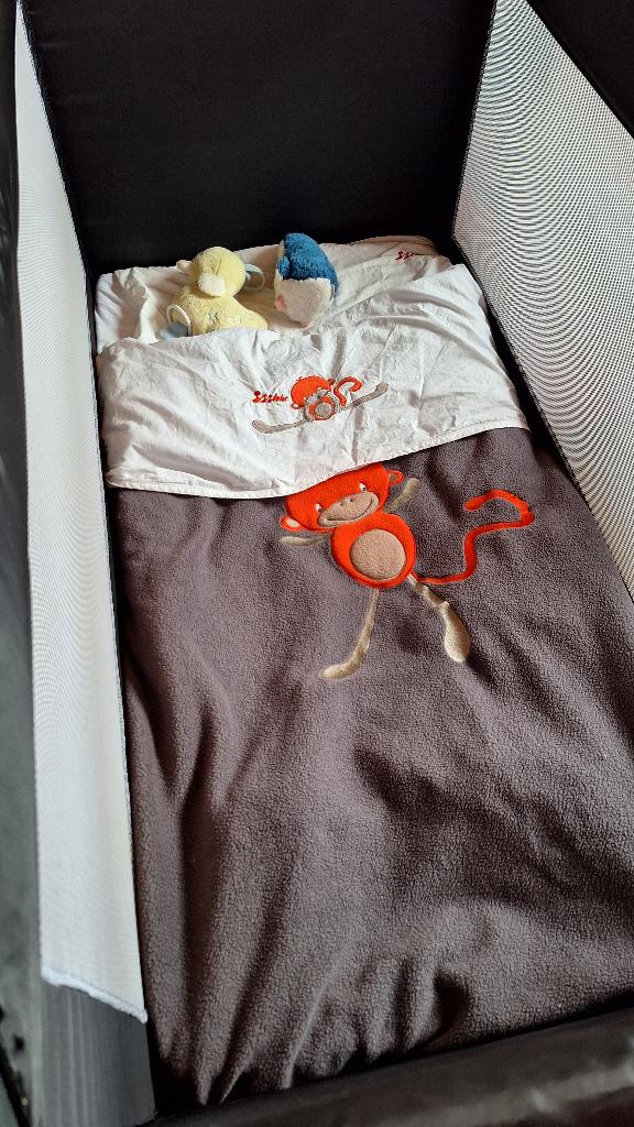 Paraplu reisbedje, Kinderen en Baby's, Kinderkamer | Bedden, Ophalen, Gebruikt, Minder dan 140 cm, Minder dan 70 cm