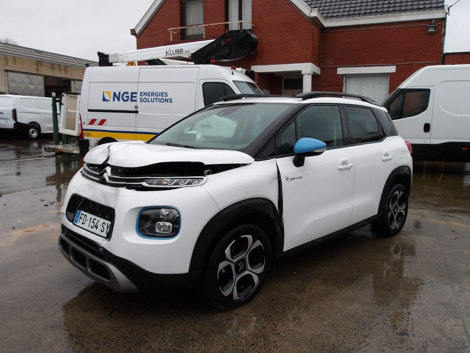 CITROEN C3 AIRCROSS RIP CURL DIESEL 02/19, Auto's, https://public.car-pass.be/vhr/2cb6b0d0-cf6c-4434-aed7-cd12b5dccf27, Wit, Bedrijf