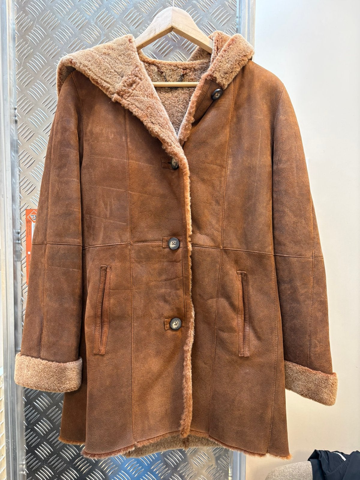 Veste mouton retourné femmes, Enlèvement, Comme neuf, Taille 38/40 (M)