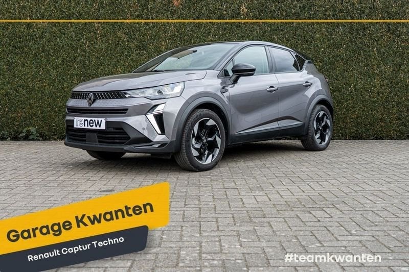Renault Captur Captur Techno Tce90pk-Navi-Airco, Auto's, Voorwielaandrijving, Stof, Gebruikt, Zwart