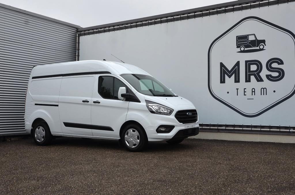 Ford Transit Custom 2.0TDCI- L2H2- Camera- Cruise- 20990+BTW, Auto's, Stof, 1995 cc, Wit, Handgeschakeld