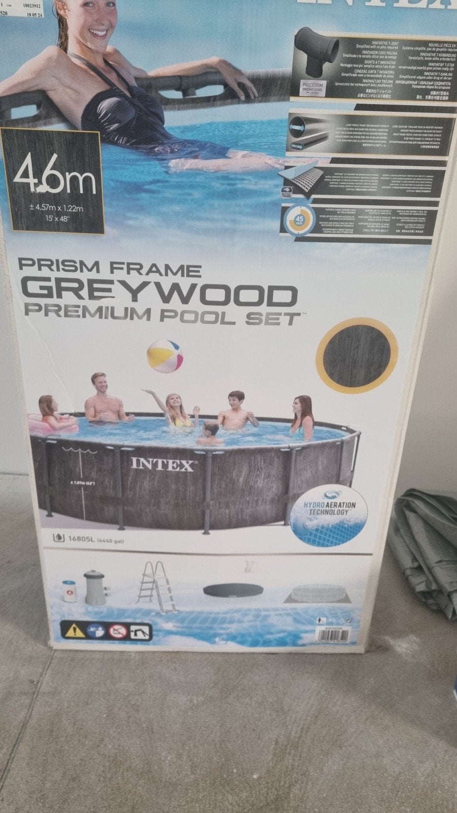 Piscine ronde Intex comme neuve, Enlèvement