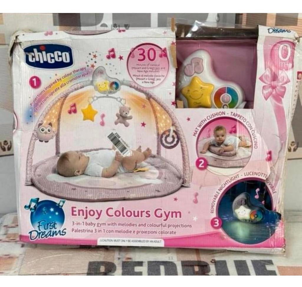 Chicco Baby Gym Kleurenplezier Roze meisje speel mat toestel, Ophalen of Verzenden, Nieuw, Babygym, Met geluid