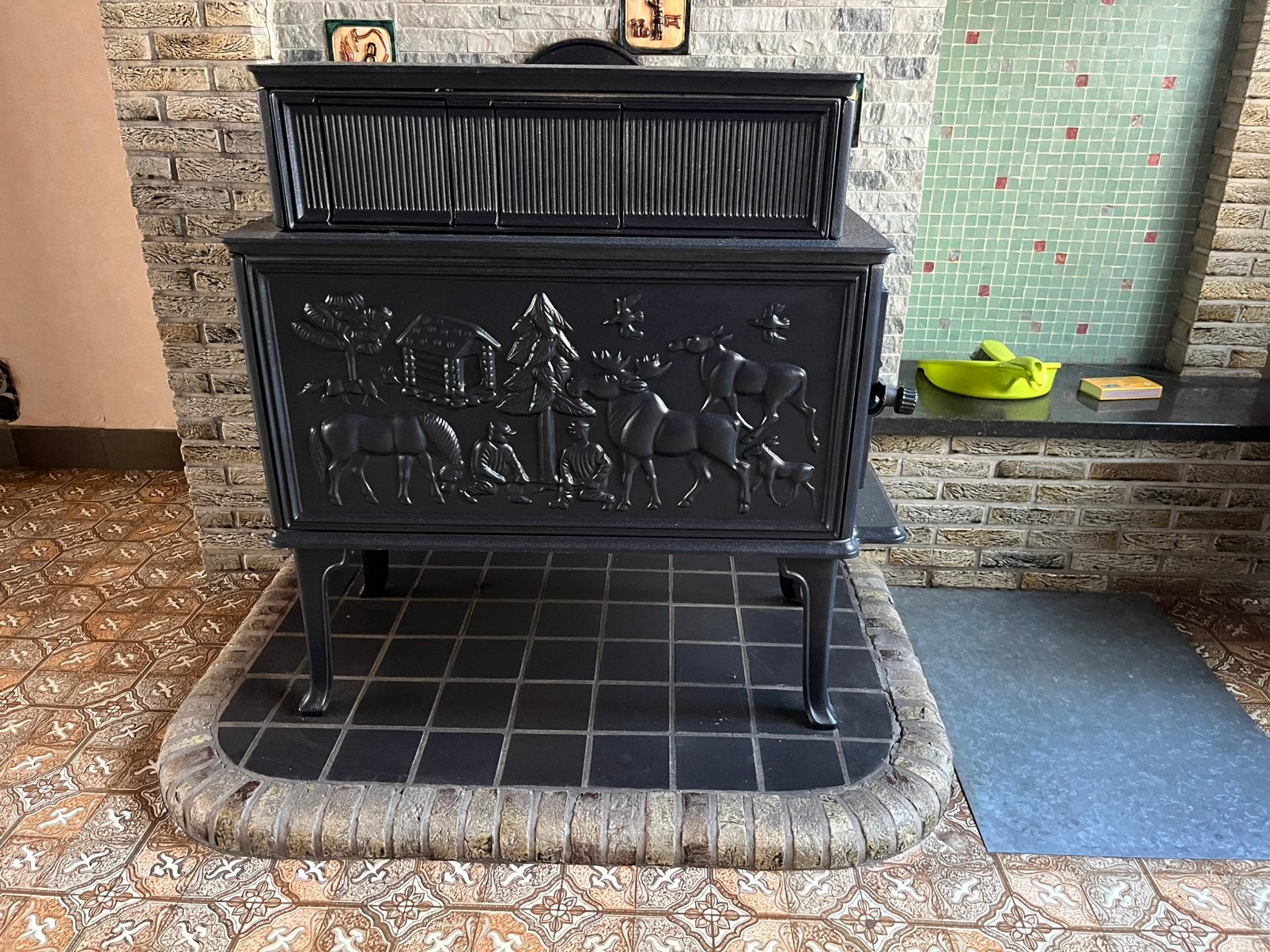 Te koop houtkachel, Huis en Inrichting, Ophalen, Gebruikt, Hout, Houtkachel