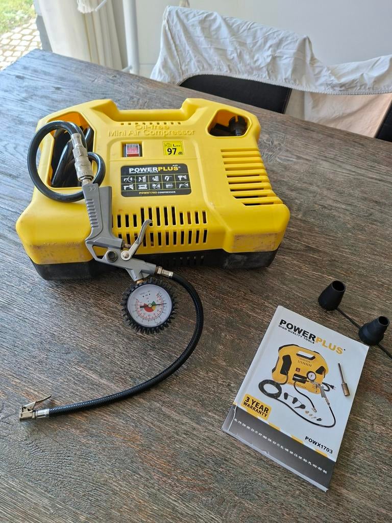 Compressor PowerPlus, Ophalen