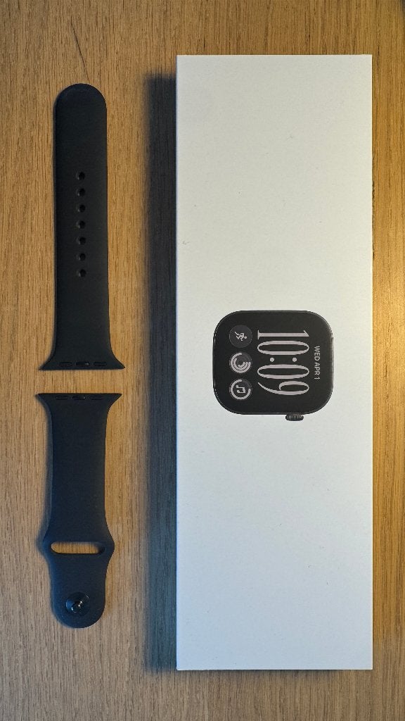 Apple Watch Series 10 46 mm Wifi + Cellular (4G), Handtassen en Accessoires, Stappen, Zwart, IOS, Ophalen of Verzenden