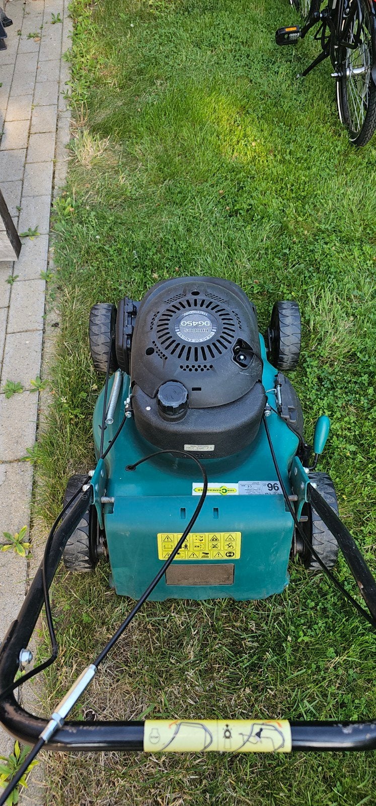 Rhodos grasmachine voor onderdelen, Ophalen, Cirkelmaaier, 40 t/m 49 cm, Rhodos