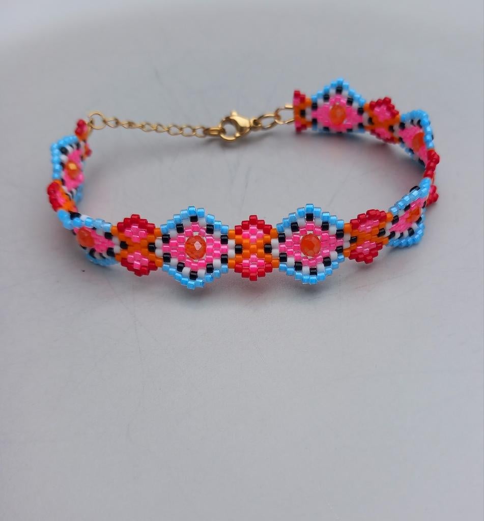 Bracelet à perles à facettes printanières, Enlèvement ou Envoi, Neuf, Avec bracelets à breloques ou perles