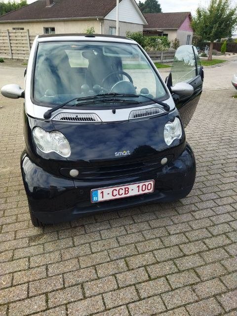 Smart for Two, Auto's, Automaat, Stof, Zwart, Cabriolet