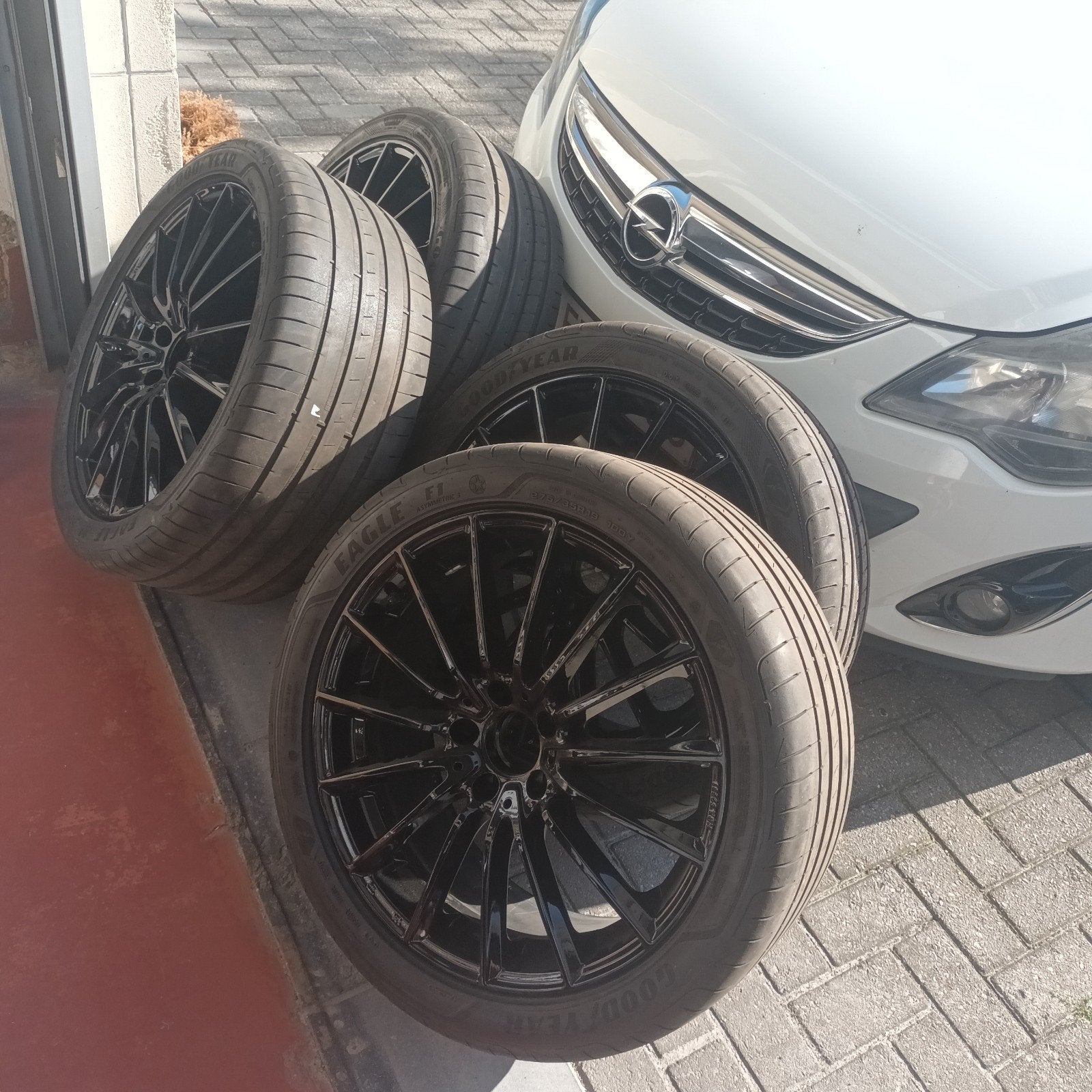 zeer mooie nette 19inch mercedes velgen met banden 5x 112..., Auto-onderdelen, Banden en Velgen, Gebruikt, Banden en Velgen, Ophalen of Verzenden