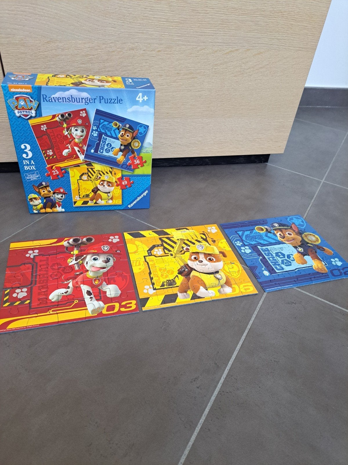 6 puzzels Paw Patrol, Ophalen