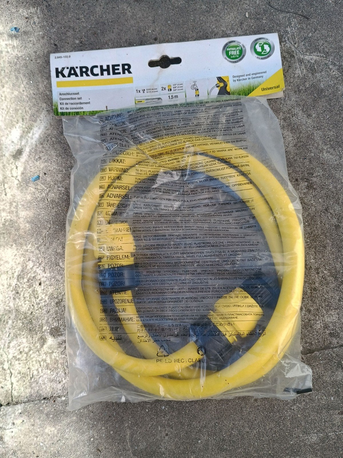 Kärcher aansluitset voor hogedrukreiniger 1,5 m , nieuw, Enlèvement ou Envoi, Neuf