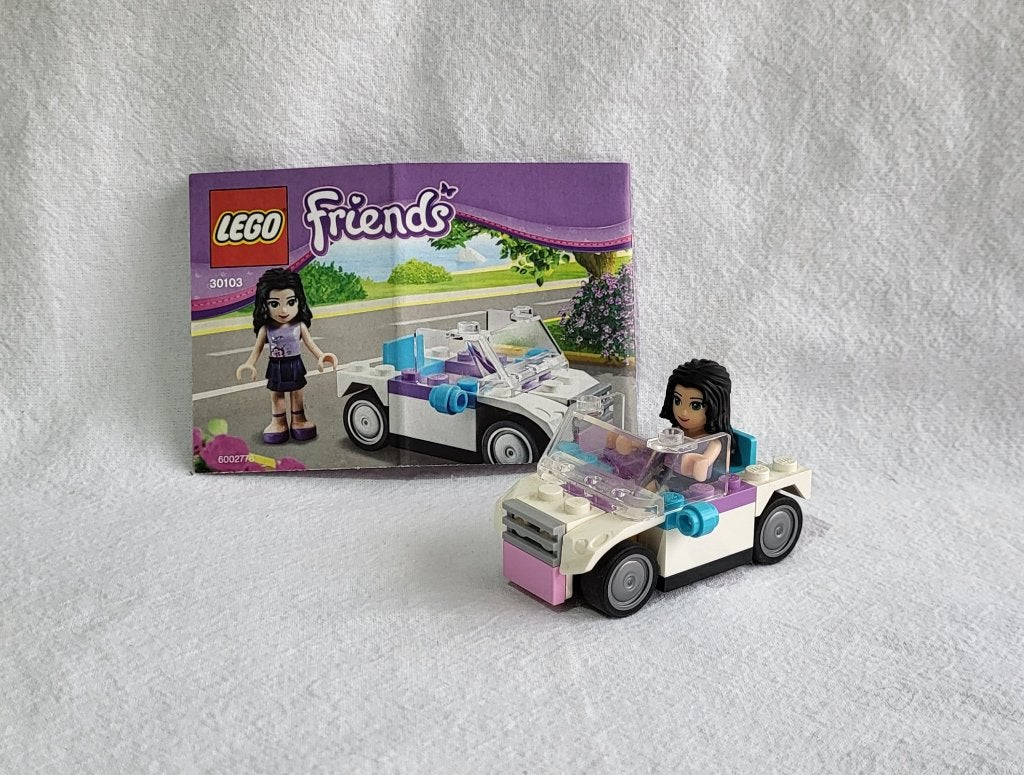 Lego friends 30103 Auto van Emma - volledig met boekje, Enlèvement ou Envoi, Lego, Ensemble complet, Friends