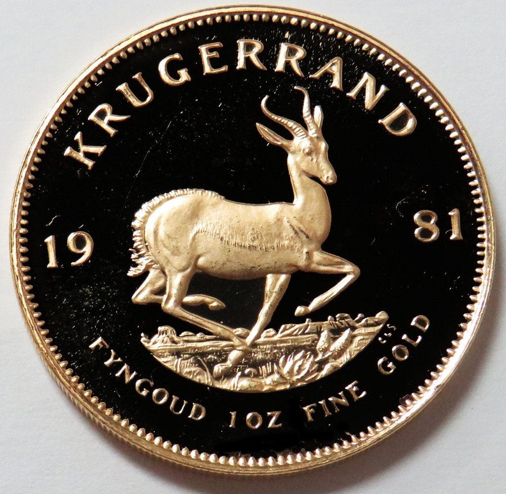Krugerrand, maple leaf, Postzegels en Munten, Ophalen, Goud