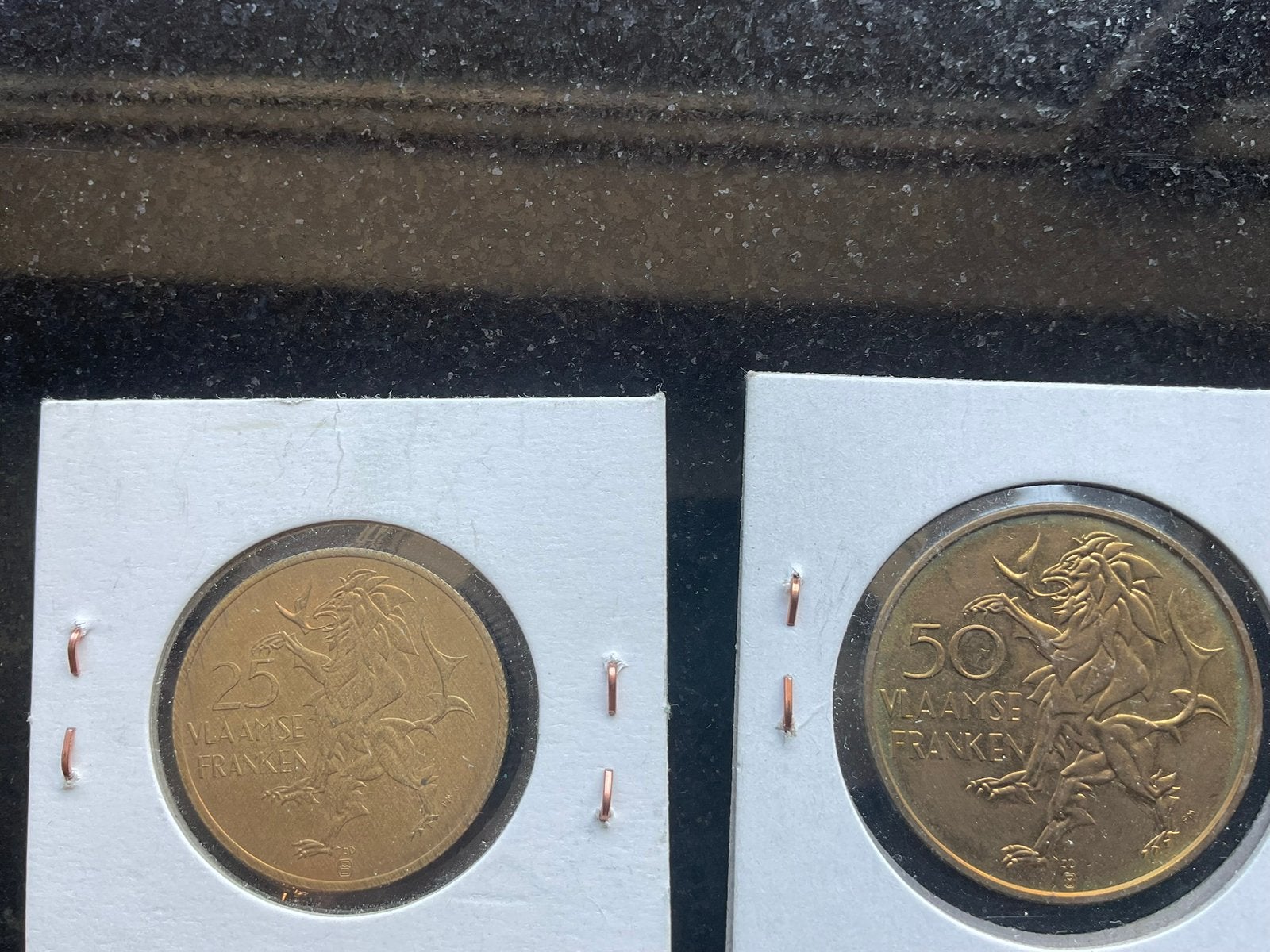 Vlaanderen - 25 & 50 Vlaamse Franken - 1982, Postzegels en Munten, Verzenden, Metaal, Losse munt