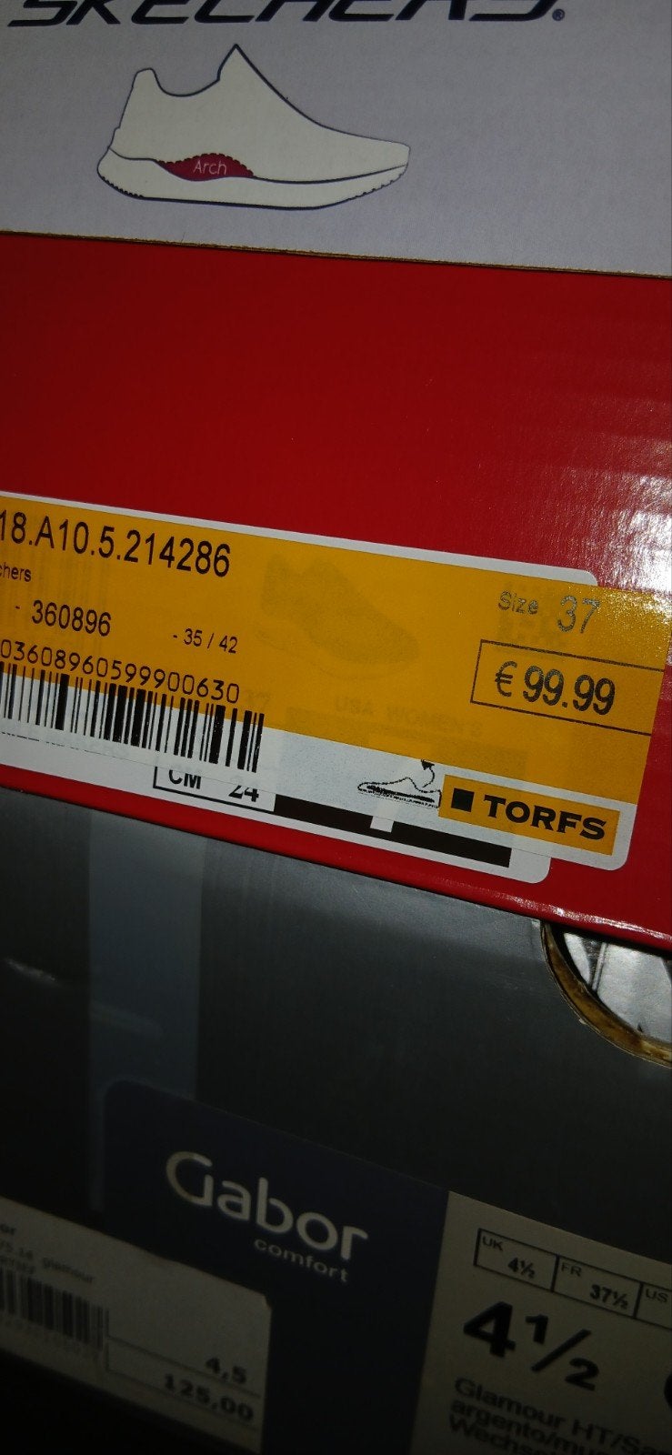Sketchers neuf 37/38, Zwart, Nieuw, Sneakers, Ophalen