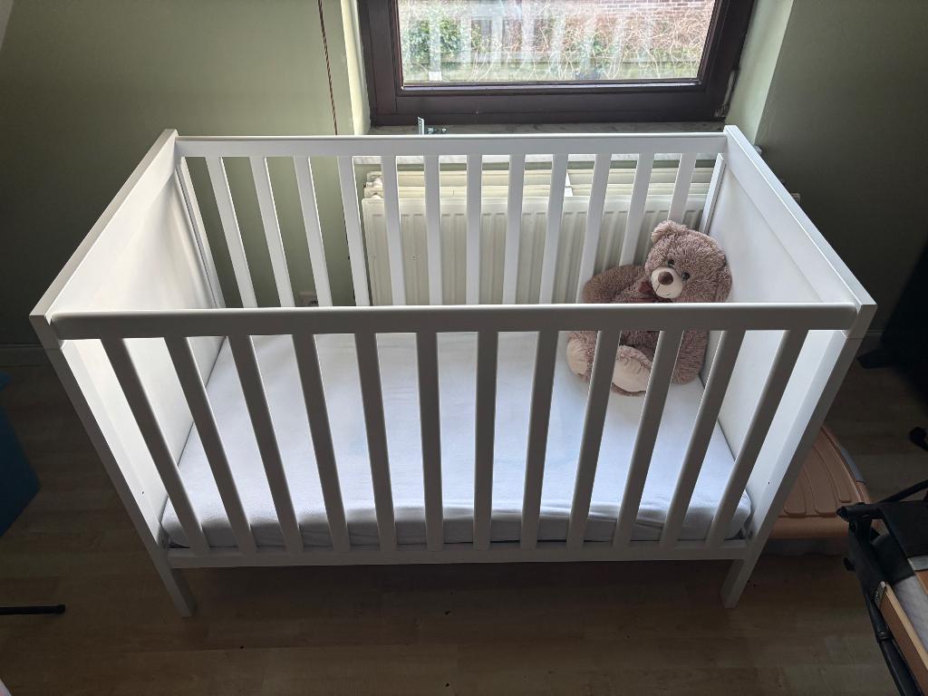 Babybedje Sundvik, Moins de 70 cm, Comme neuf, Moins de 140 cm, Enlèvement