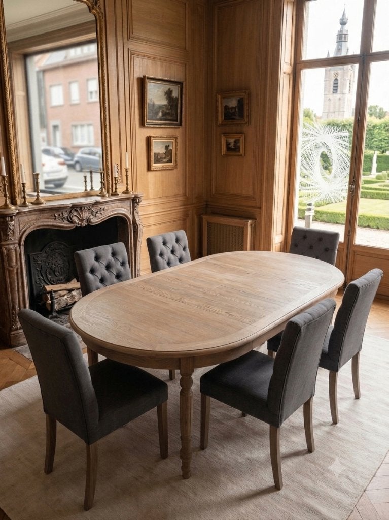 Belle table de salle à manger extensible en chêne massif, Maison & Meubles, Tables | Tables à manger, Rustiek, Comme neuf, 100 à 150 cm