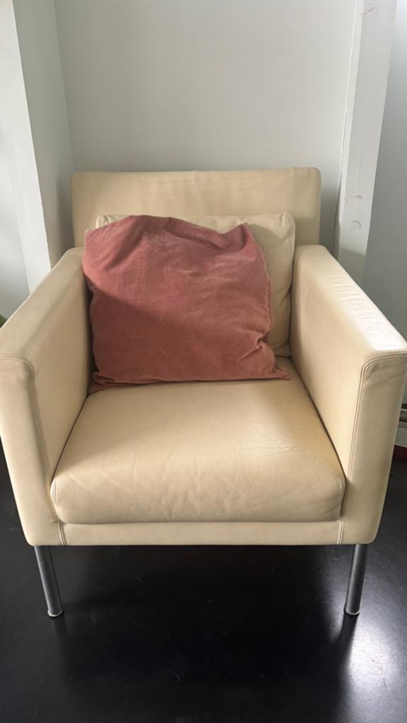 2 Walter Knoll designfauteuils – leder – Made in Germany, Huis en Inrichting, Fauteuils, Ophalen, Zo goed als nieuw