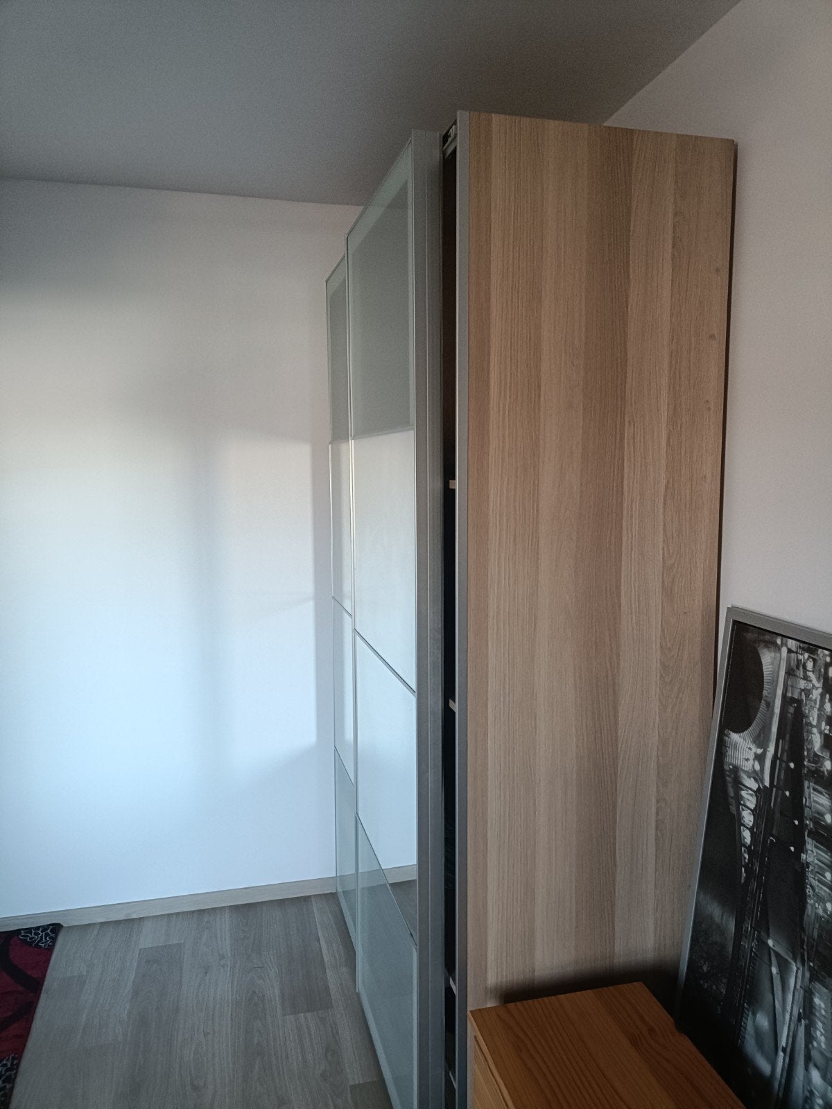 kledingkast met schuifdeuren, Huis en Inrichting, Ophalen, Gebruikt, Eikenhout, 150 tot 200 cm