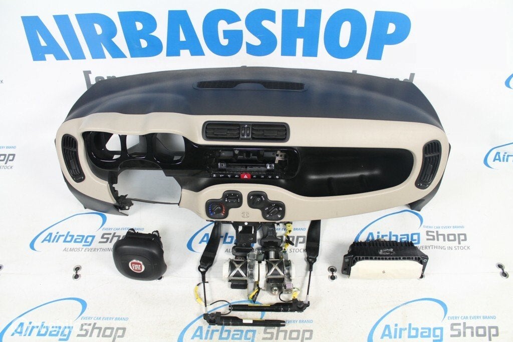 Airbag set - Dashboard beige Fiat Panda (2012-heden)
