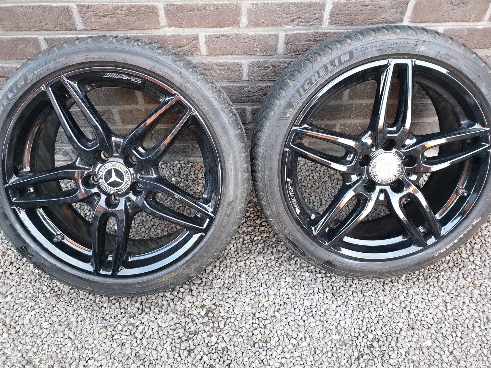 4 mercedes AMG Velgen met banden, Auto-onderdelen, Banden en Velgen, Band(en), Ophalen