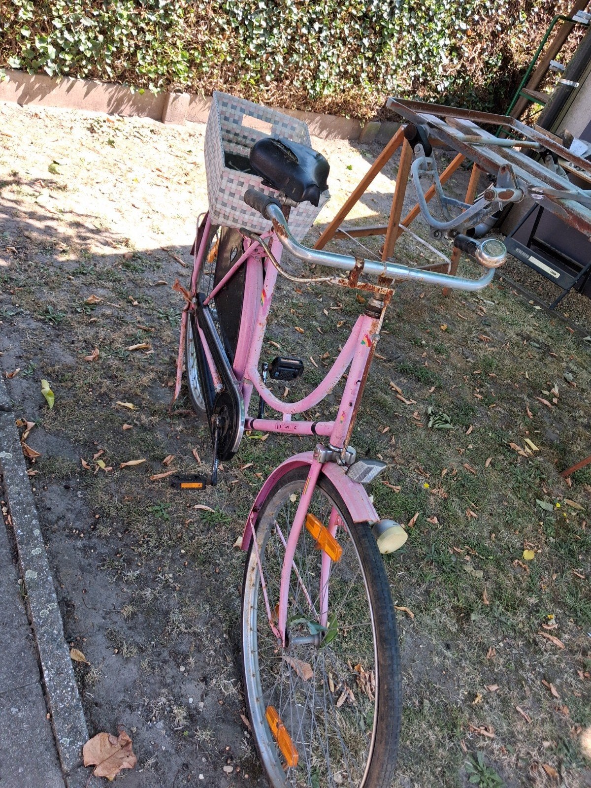 echte hollandse oma fiets, Ophalen