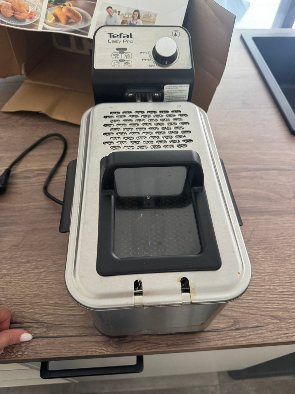 TEFAL EASY PRO frietpot, Elektronische apparatuur, Frituurpannen, 2 tot 3 liter, Ophalen of Verzenden, Gebruikt, Uitneembare binnenpan