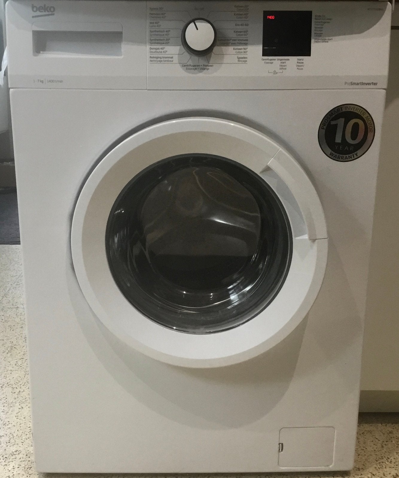 Machine à laver BEKO PROSMARTINVERTER FONCTIONNEMENT IMPECC, Electroménager, 6 à 8 kg, Enlèvement, Utilisé