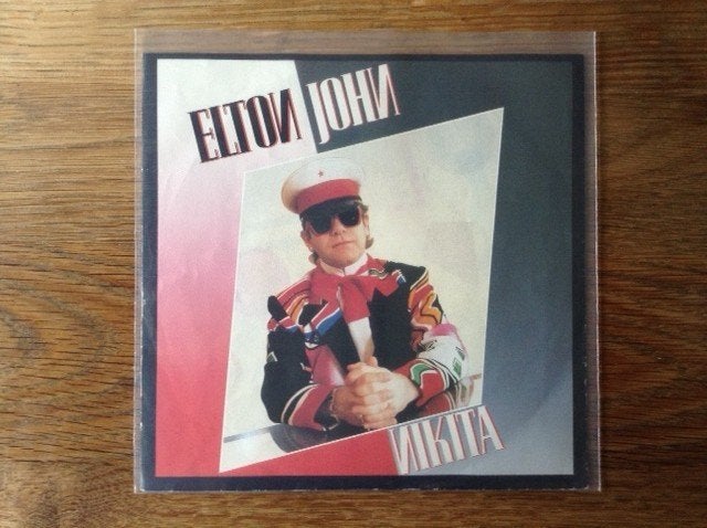single elton john, Cd's en Dvd's, 7 inch, Ophalen of Verzenden, Pop, Beschermende buitenhoes